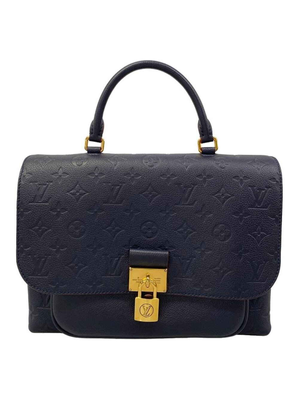 Louis Vuitton Handbag Monogram Empreinte Marignan Marine Rouge Leather Cowhide